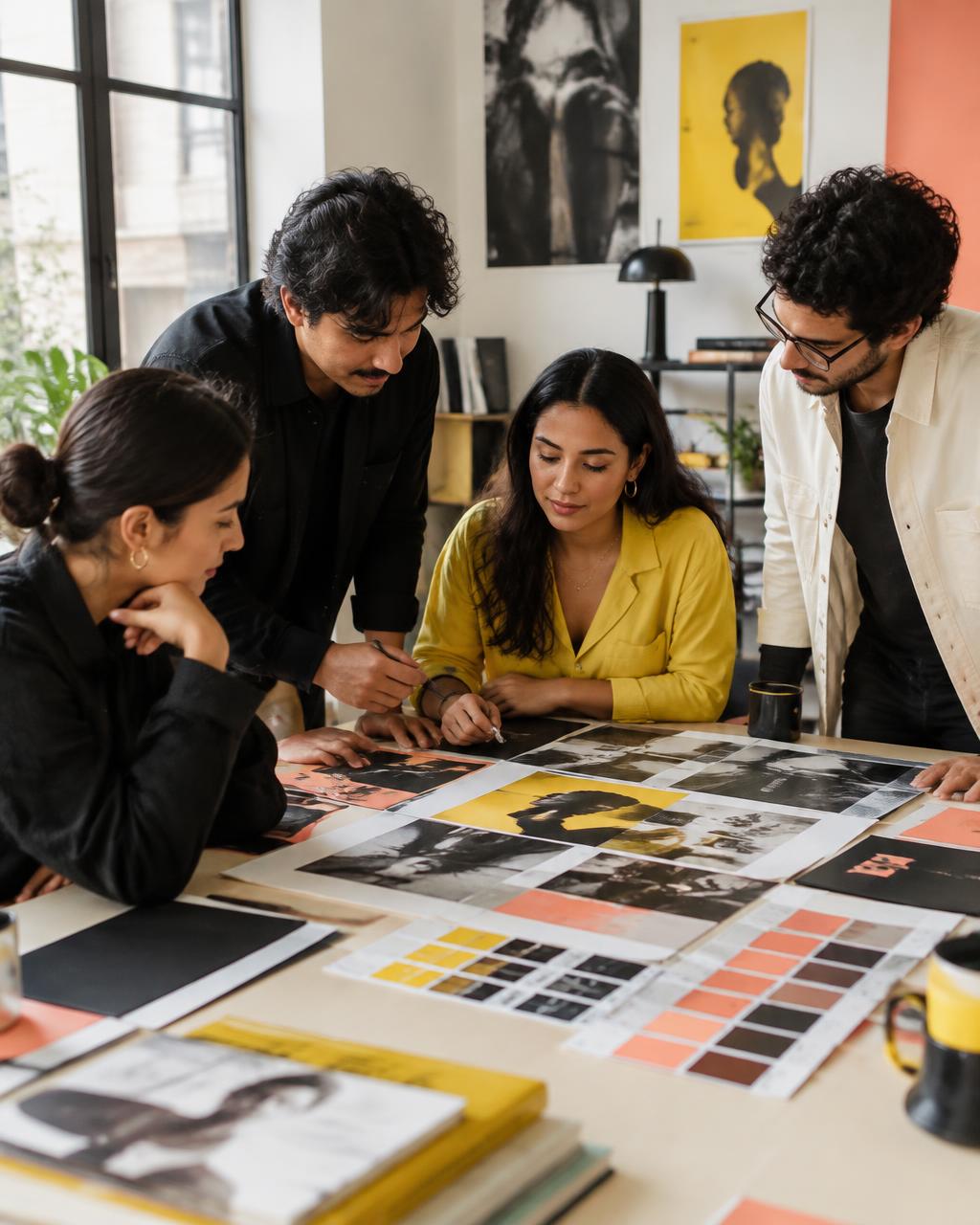 Equipo creativo de Grafiko Digital trabajando en una campaña